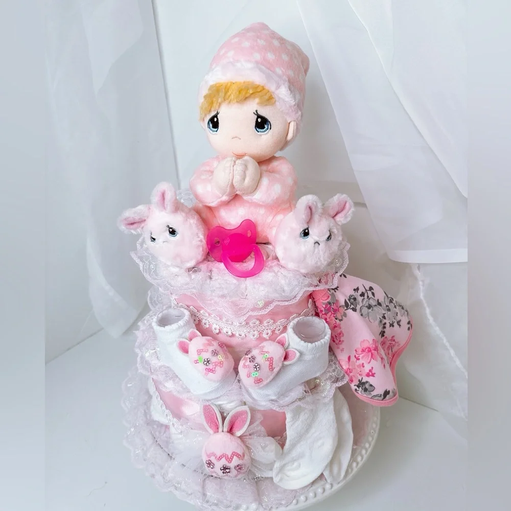 Easter Diaper Cake, Easter Baby Shower